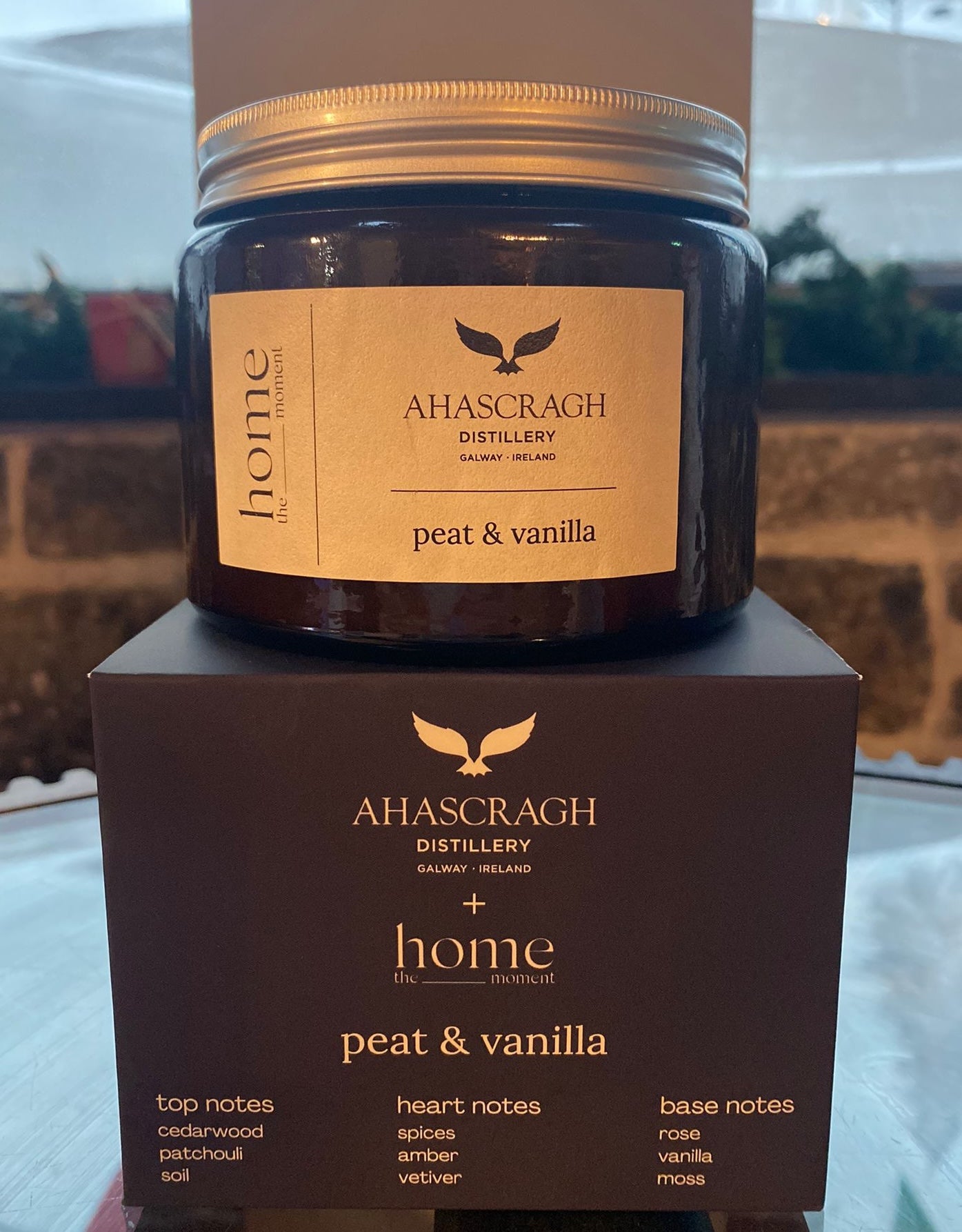 Ahascragh Distillery Peat & Vanilla Candle